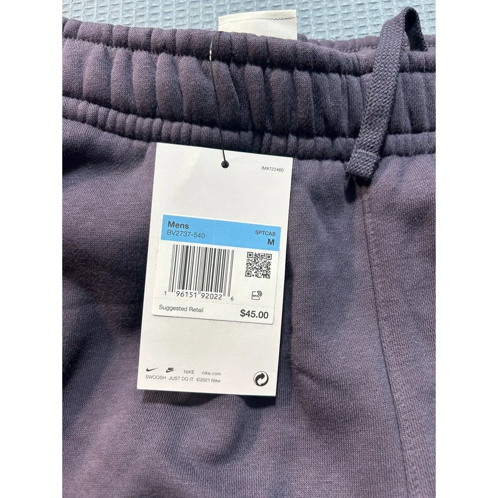 Nike‎ Sportswear Club Fleece Joggers Mens Sz M Purple